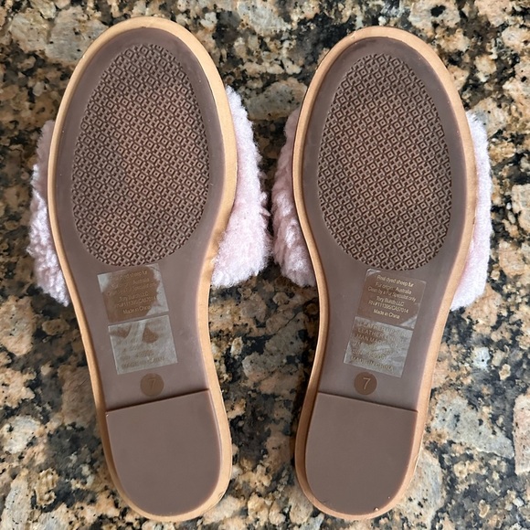 Tory Burch Embellished Genuine Shearling Slide Sandal, Pink - Picture 7 of 7